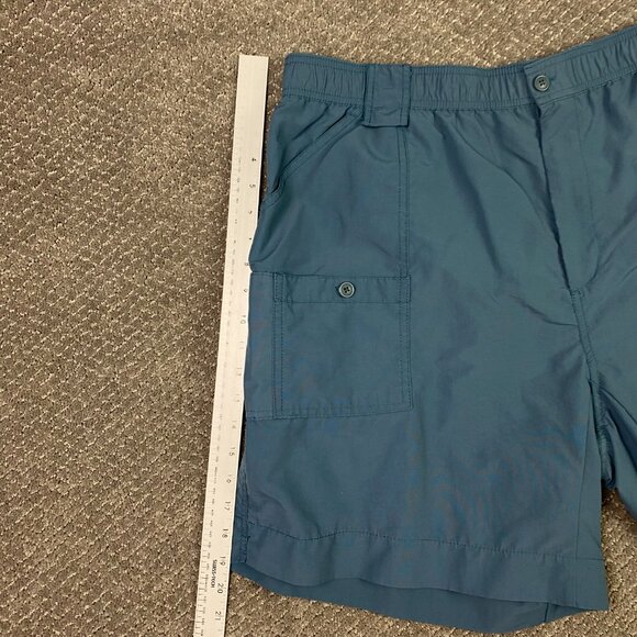 AFTCO Original Fishing Shorts Men's 42 Slate Gray Blue Nylon 8" Hiking Outdoor - Picture 11 of 13
